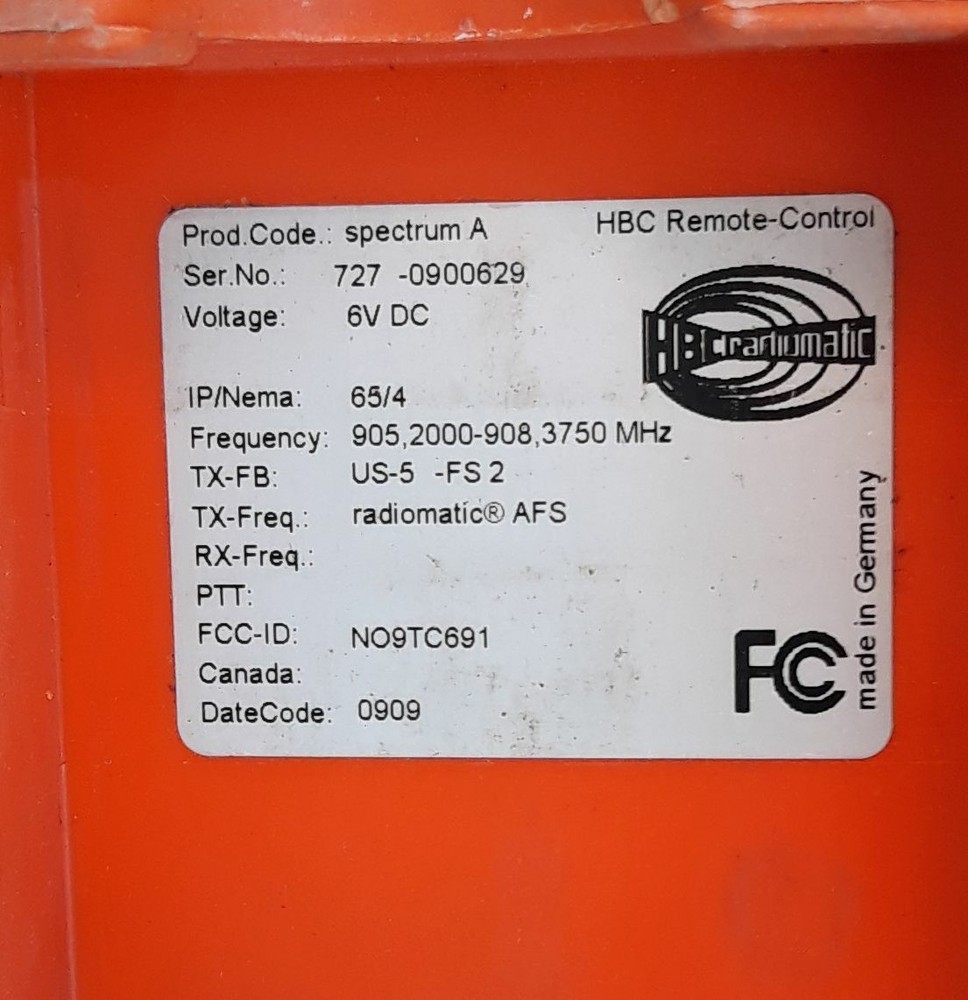 HBC Automatic Remote Control Spectrum A Radiomatic #2