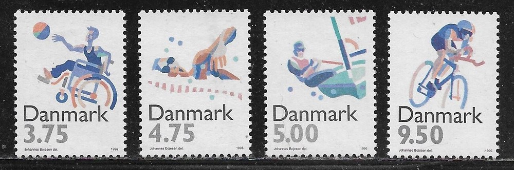 Denmark Scott #'s 1045 - 1048 MNH