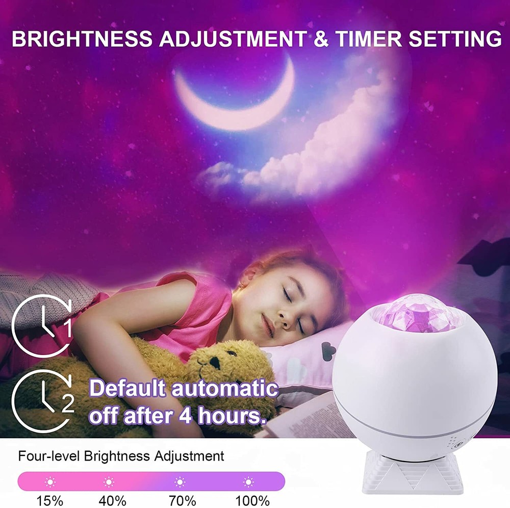 Star Projector, Galaxy Projector, Shayson Light Projector with Ocean Wave Projec