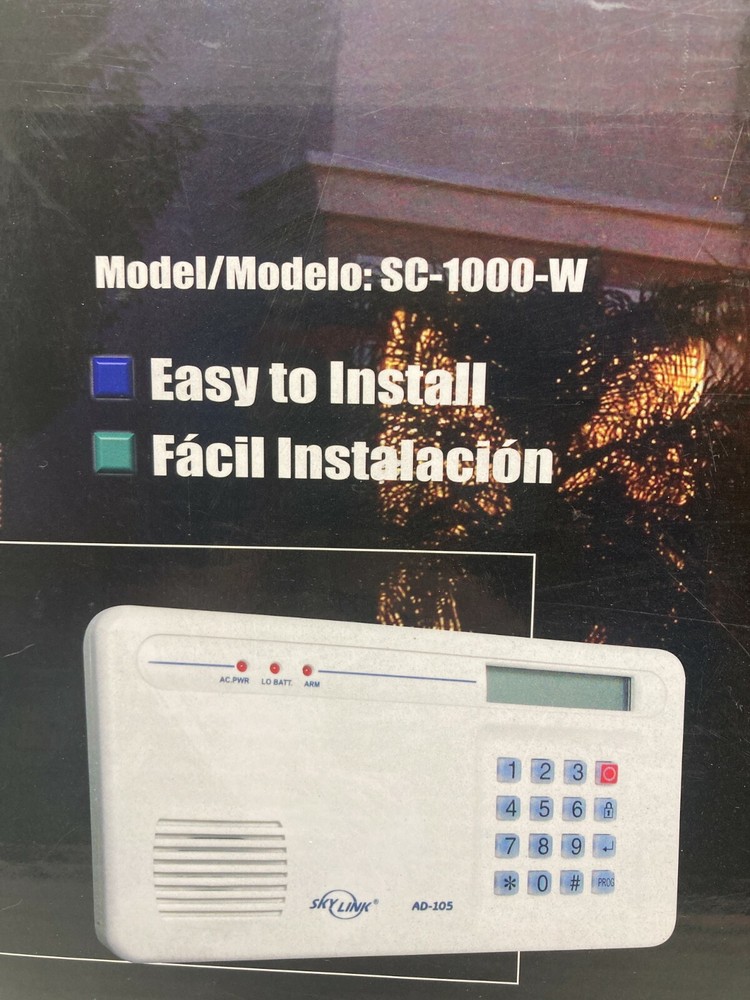 SKYLINK Complete Wireless Alarm System Model SC-1000-W New