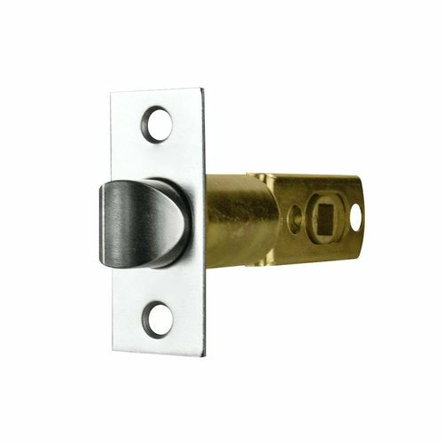 Ikonic Brushed Nickel Rectangular Adjustable Door Latch
