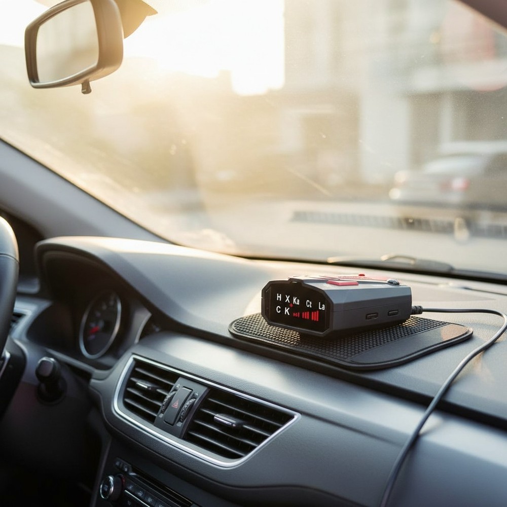 Advanced 16 Band Car Radar Detector with LED Display & Quick Response System