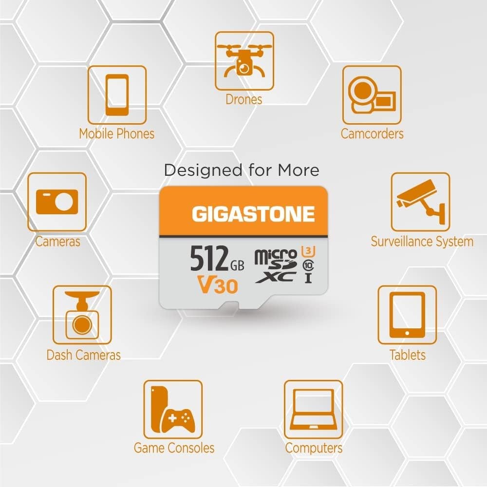 512GB Micro SD Card for Security Camera GIGASTONE