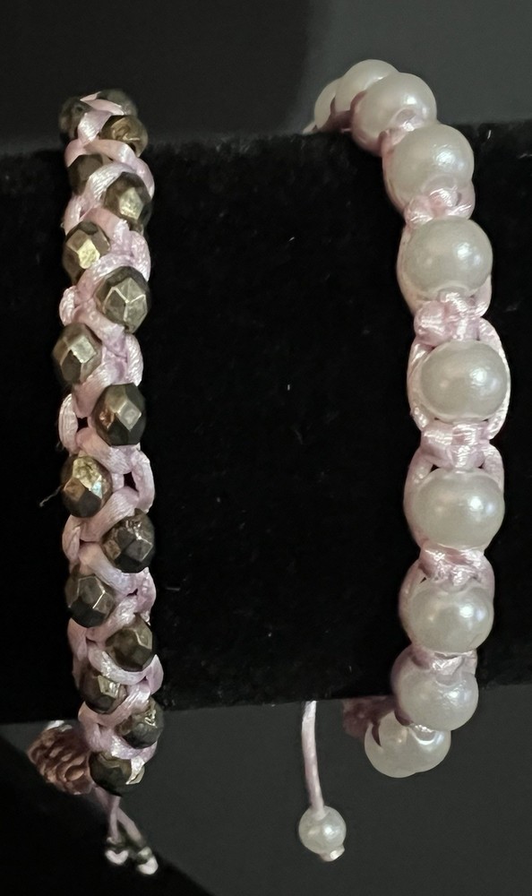 Handmade Macrame Bracelets. Set Of 2
