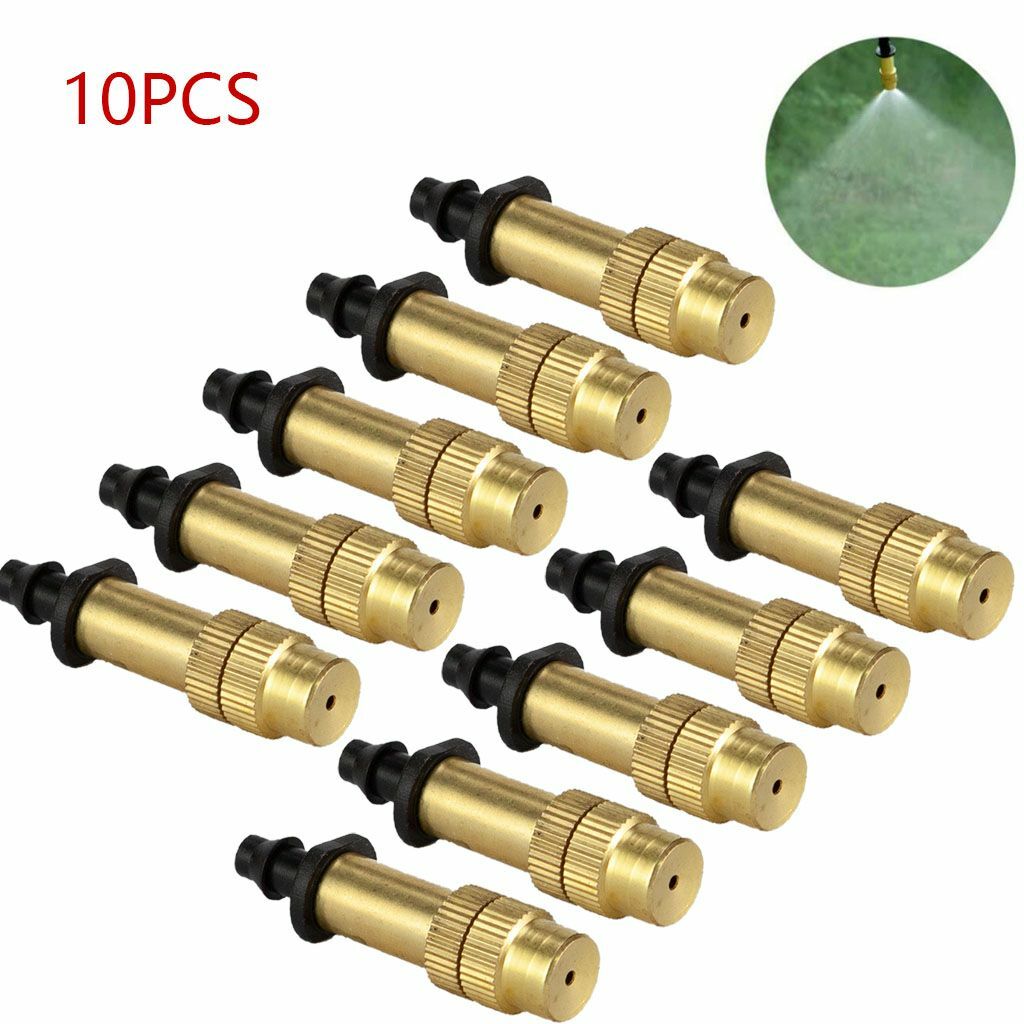 30X Adjustable Copper Spray Nozzle Garden Patio Water Mister Air Misting Cooling