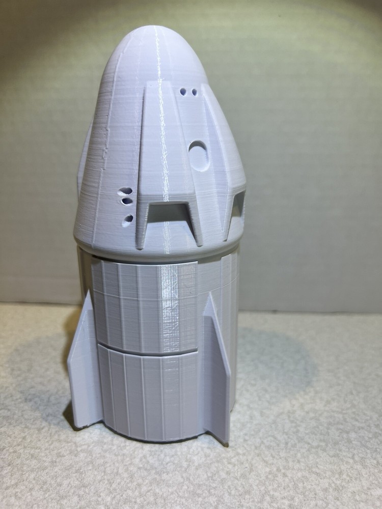 SpaceX Dragon Capsule 6" Model 3D Printed Spacecraft Display