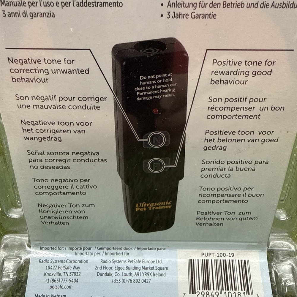 Petsafe Collarless Trainer Ultrasonic Training Tool for Dogs