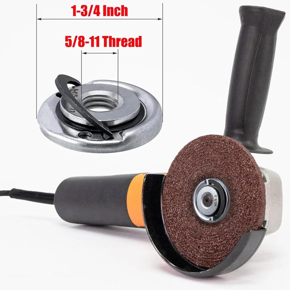 2pcs Quick Change Angle Grinder Flange Nuts 5/8-11 Replacement Lock Nut for Grin