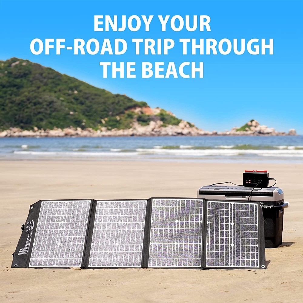 120W Portable Solar Panel for Power Station, 24% High Efficiency