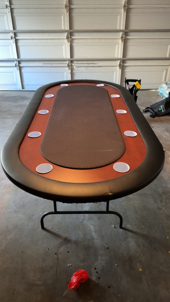 Barrington Foldable 10-Player LED Poker Table (PK100Y23004)