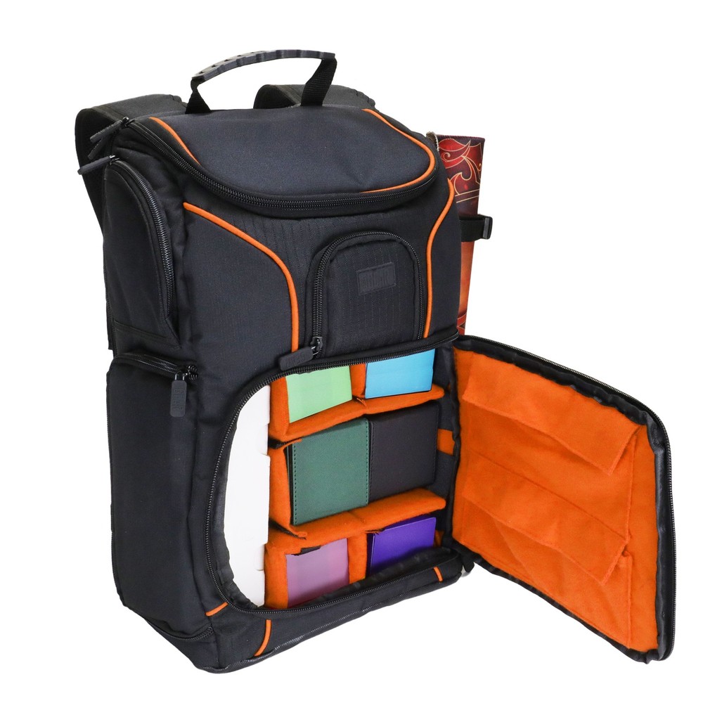 USA Gear Magic the Gathering Backpack with Customizable Interior (Orange)