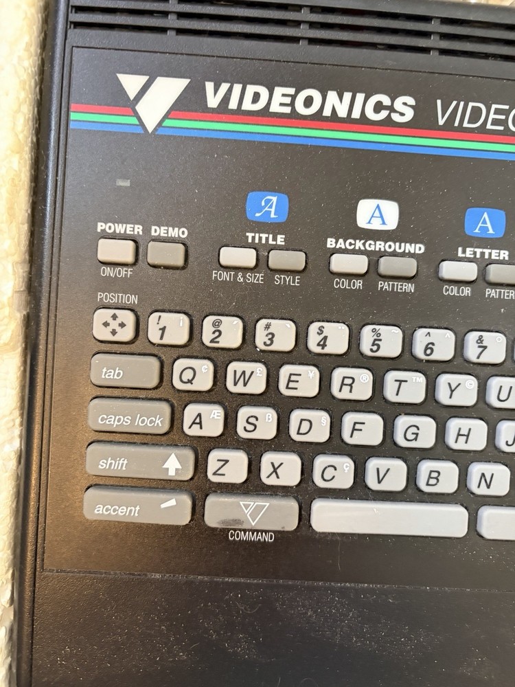 Videonics Video Titlemaker Digital Video Vintage Powers On