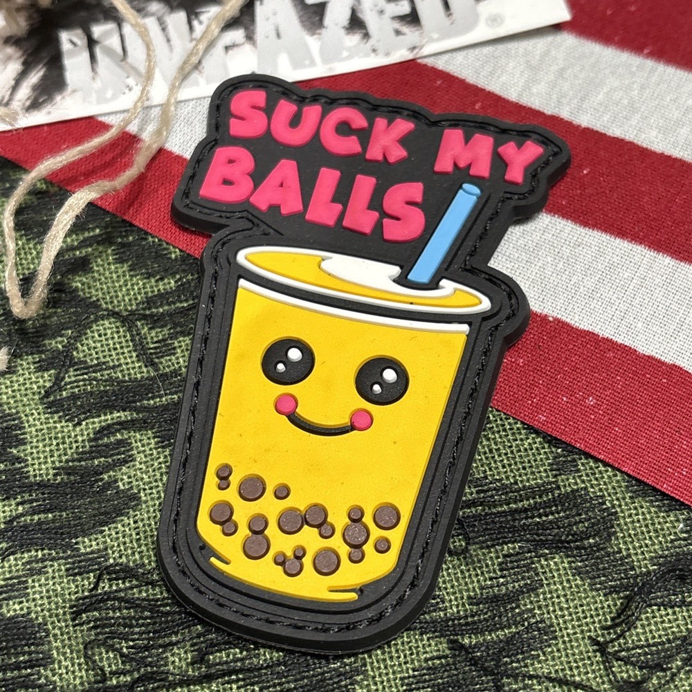 PvC 3D: Bubble Tea Tasty Treat Morale Tactical Hook & Loop Patch