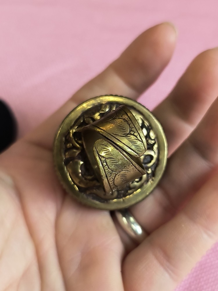 LABRADORITE GEMSTONE TIBETAN DESIGN Statement RING Adjustable