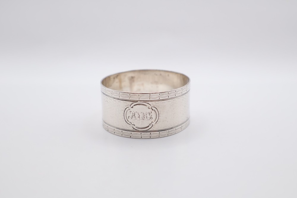 Antique Solid Silver Napkin Ring Hallmarked London 1863