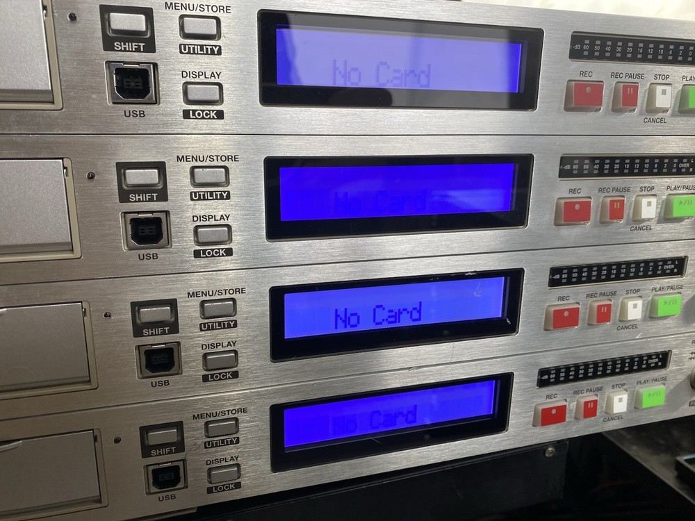 Lot of 4 Marantz PMD580 Rack-Mount CompactFlash Network Solid State Recorder