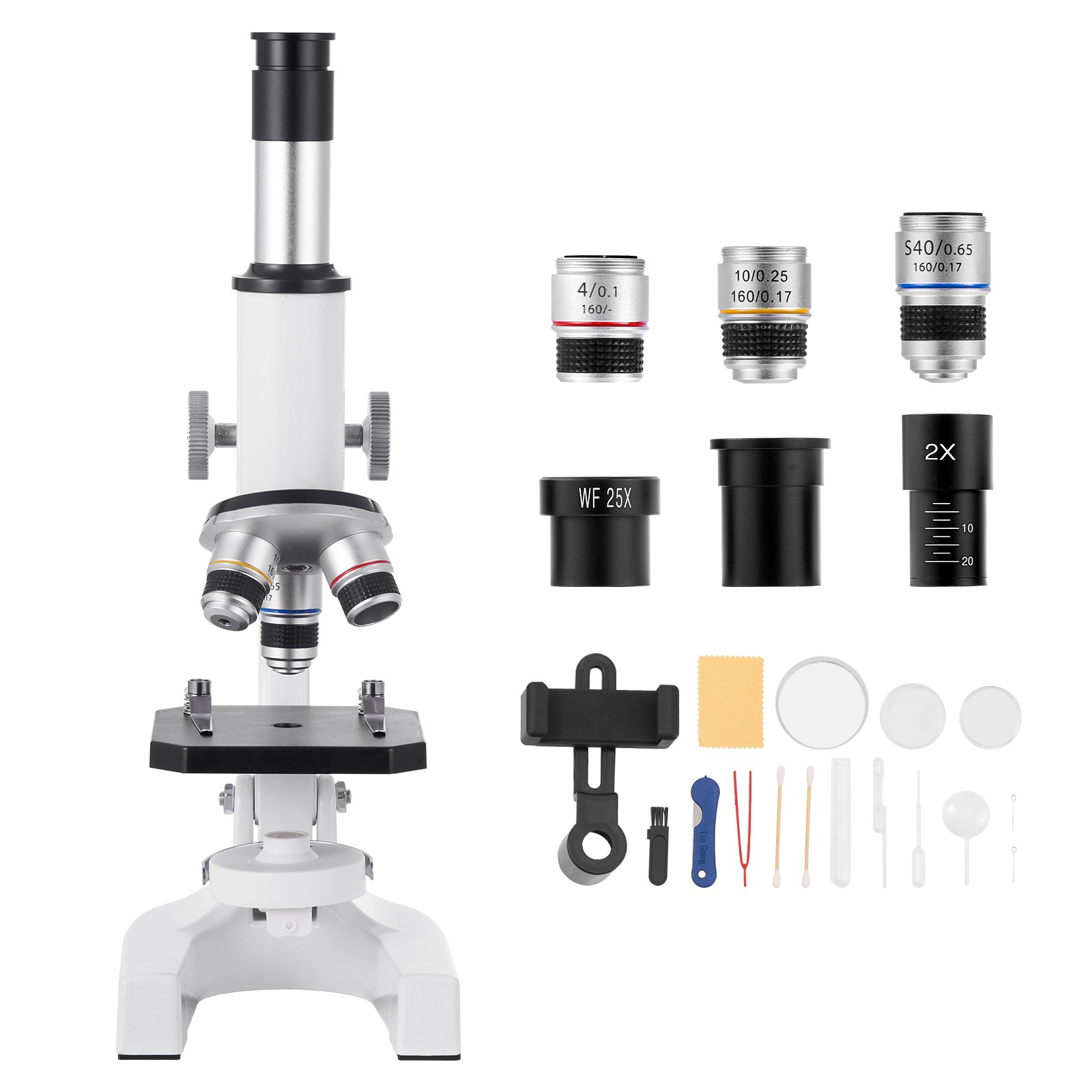 Uimoso Professional Monocular Microscope Kit with 40-2000X Magnification