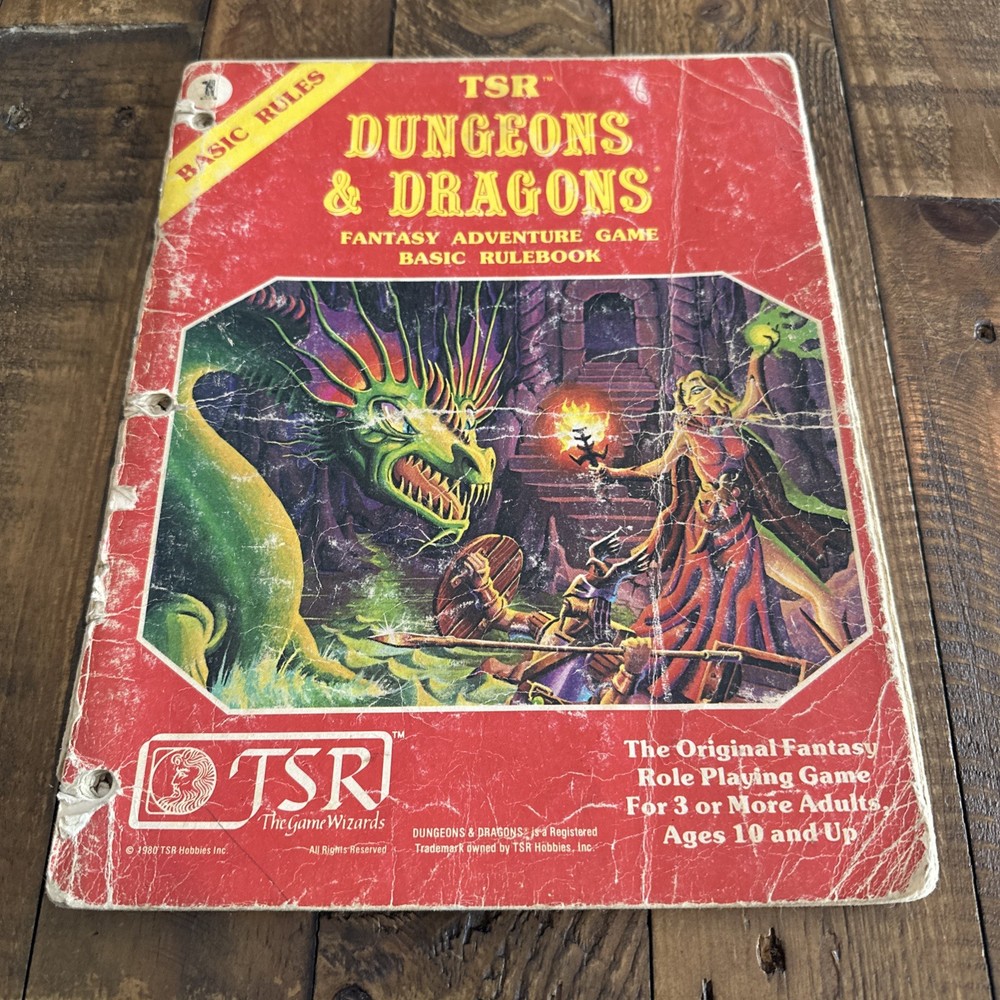 Dungeons & Dragons Basic Rule Book 1981 First Print  D&D / AD&D Handbook
