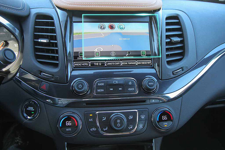 Crystal Clear Screen Protector for 2014 Chevrolet Impala Vehicle Navigation