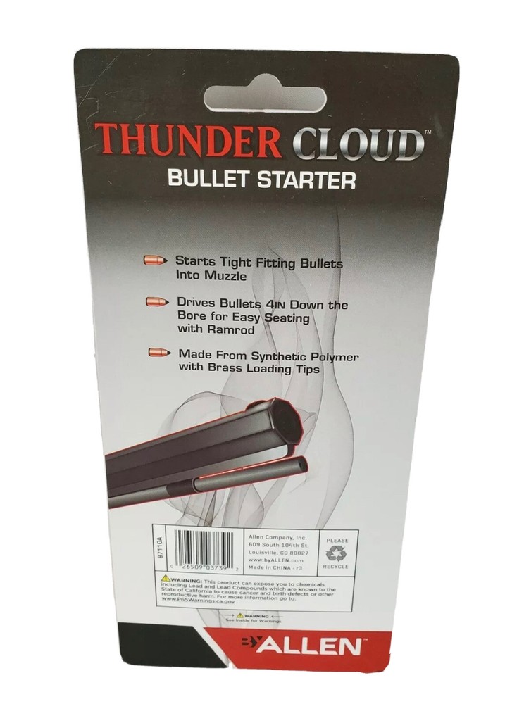 NEW Allen Thunder Cloud Bullet Starter For Muzzleloader Hunting / Shooting
