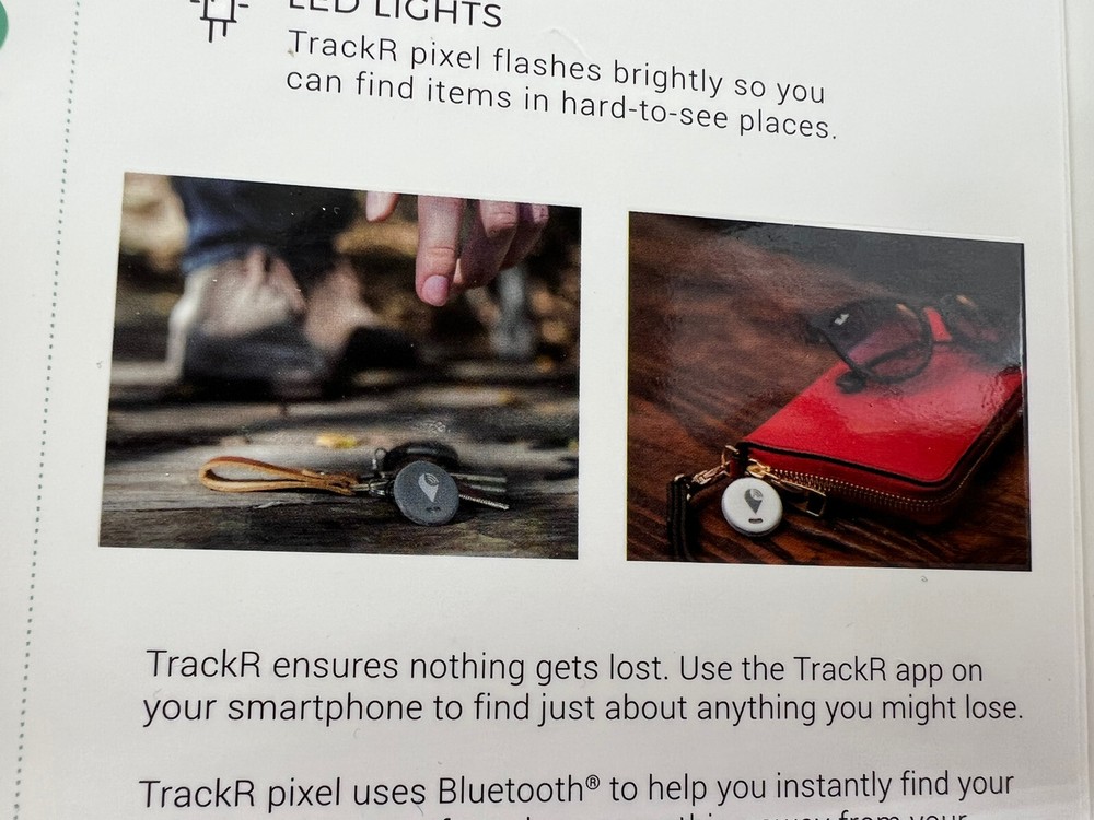 TrackR Pixel - Bluetooth Tracking Device. Key Tracker. Phone Finder. Wallet. r