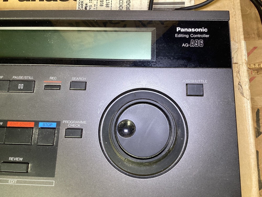 Panasonic AG-A96 Video Production Editing Controller w/ Textbook , Original Box