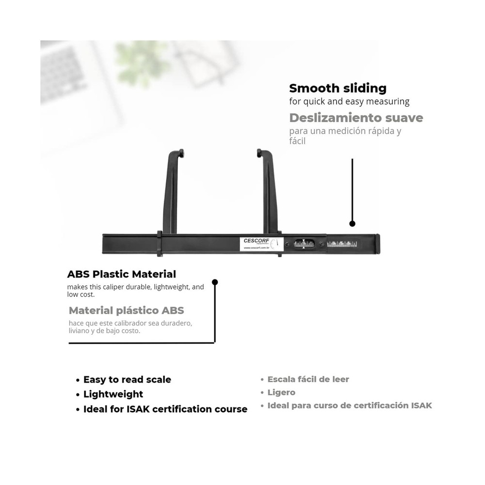 Level 1 Anthropometry Kit with Skinfold Caliper, Anthropometer, Tape Measure ...