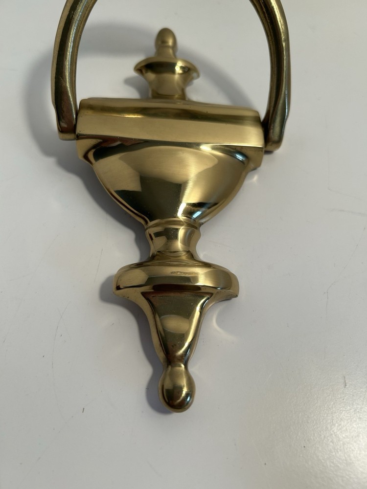 Vintage SLAYMAKER Lock Co Solid Brass Door Knocker with Hardware