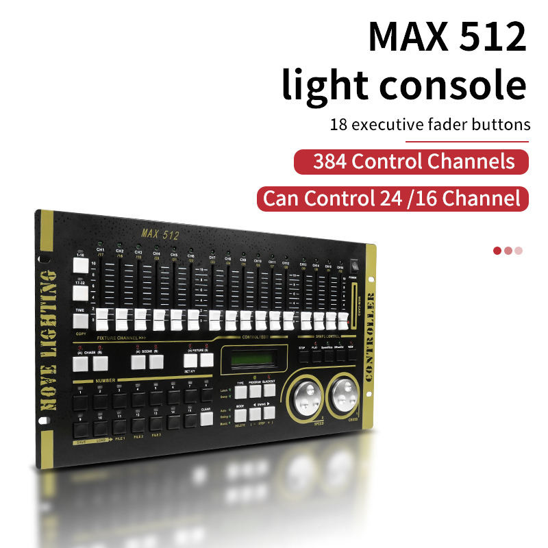 Professional DMX 512 Lighting Controller for Stage DJ Disco MAX 512 DMX Console