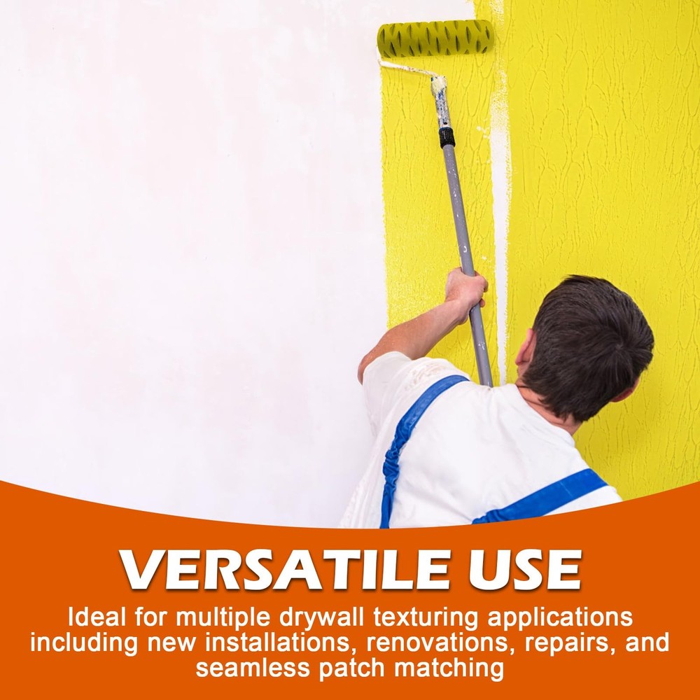 Tree Bark Pattern Drywall Texture Roller, 9-inch, Paint Roller for Walls and ...