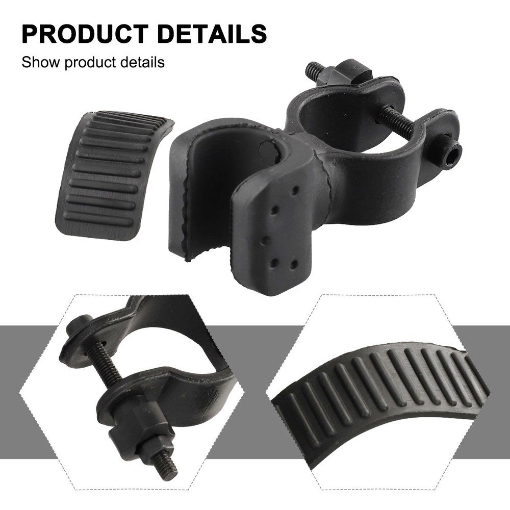 1 * Mount Bracket Headlight Black Engineering Plastics Easy Rotation Bicycle