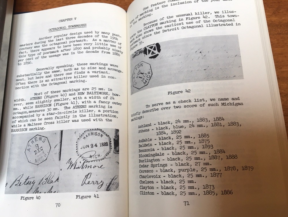 Michigan Postal Markings: 1955 Maurice F. Cole Signed