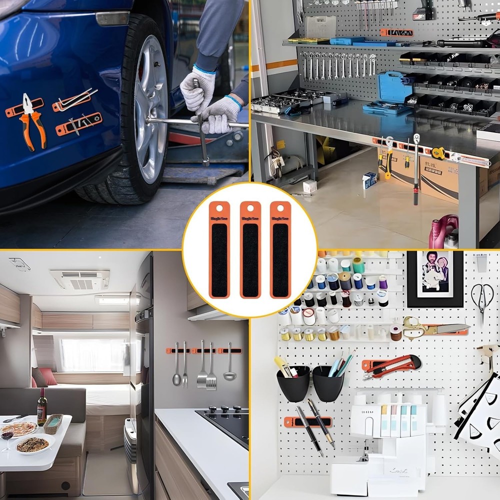 Double-Sided Slim Magnetic Tool Grip Mat for Organization and Storage-Keep Tools