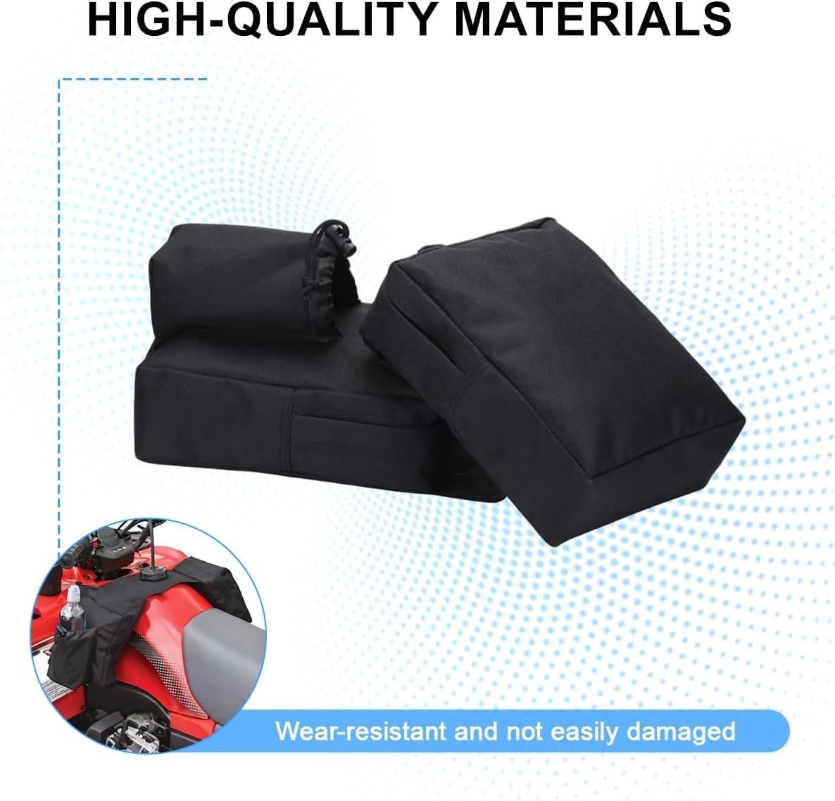 UTV, ATV Tank Top Bag, Water-Resistant Cooler Motorcycle Storage Saddle Bag