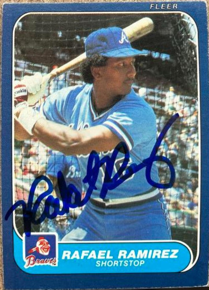 Rafael Ramirez Autographed 1986 Fleer #526