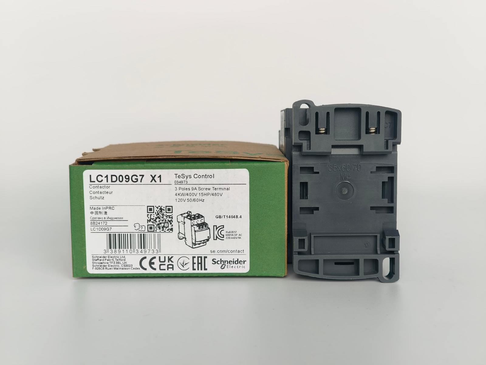 1PCS New Schneider LC1D09G7 LC1D09BD Contactor US Warehouse Free Ship