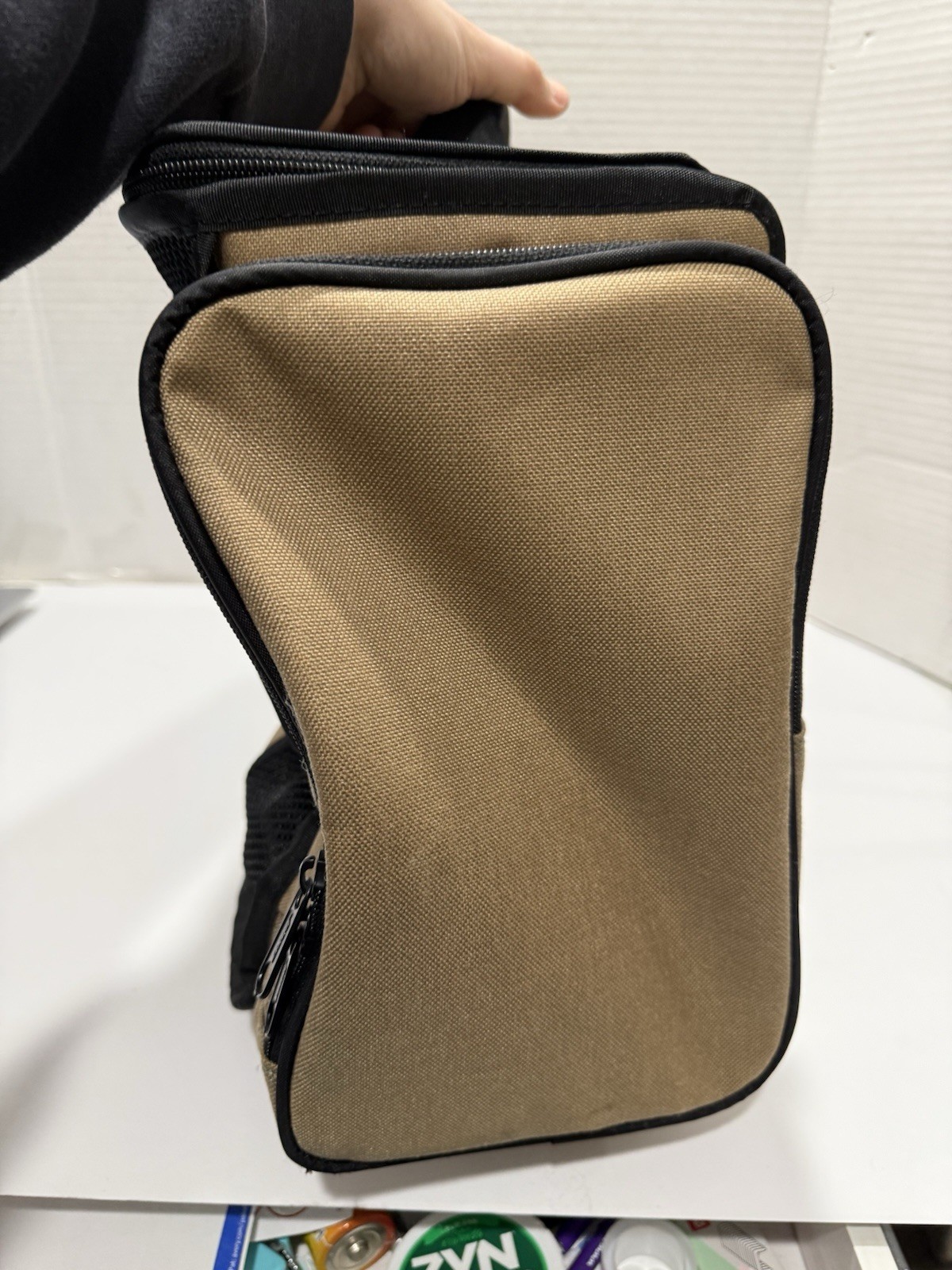 Vintage BOSE AW-1 Acoustic Wave Travel Canvas Bag w/ Power Supply 20"x11"x8"