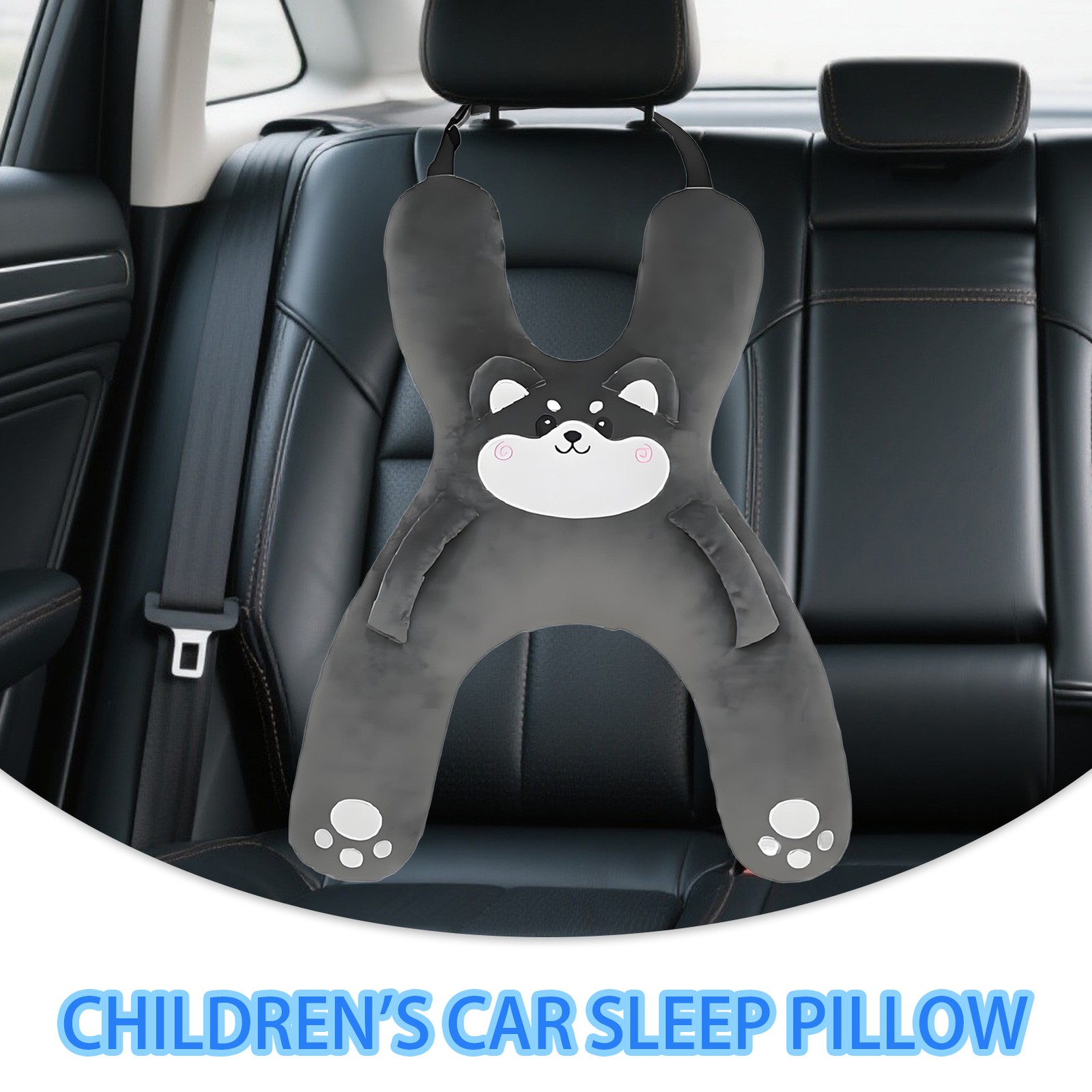 Kids Car Pillow Travel Neck Rest Car Seat Pillow Breathable H Shape