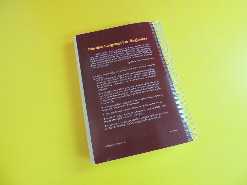 COMPUTE!'s Machine Language For Beginners Atari VIC Apple Commodore 64 CBM 1983