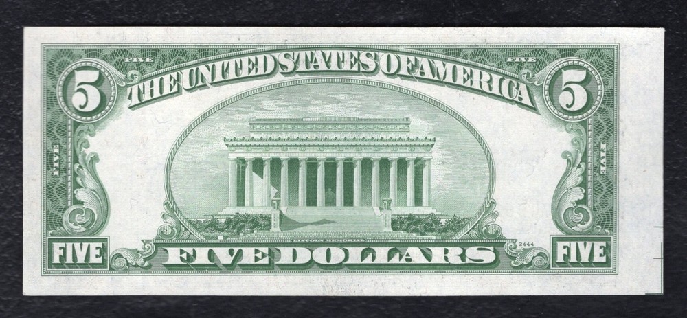 FR. 1657 1953-B $5 FIVE DOLLARS SILVER CERTIFICATE CURRENCY NOTE UNCIRCULATED