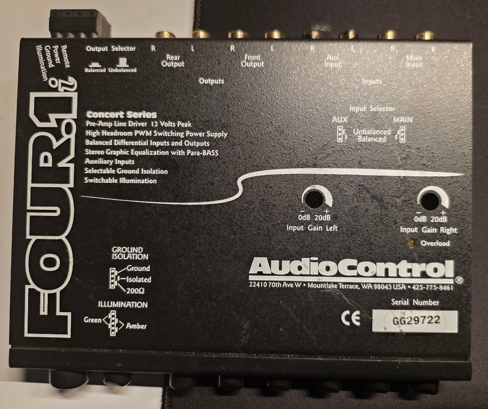 AudioControl FOUR.1i Equalizer Line Driver EQ