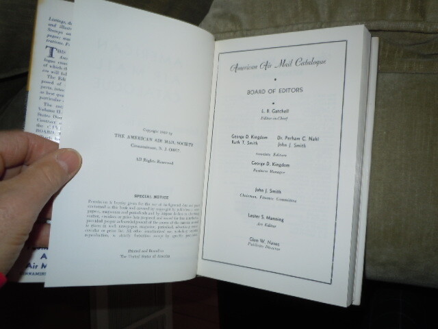 AMERICAN AIRMAIL CATALOGUE Volume 1 & 2 Both 4th editions. HC/DJ