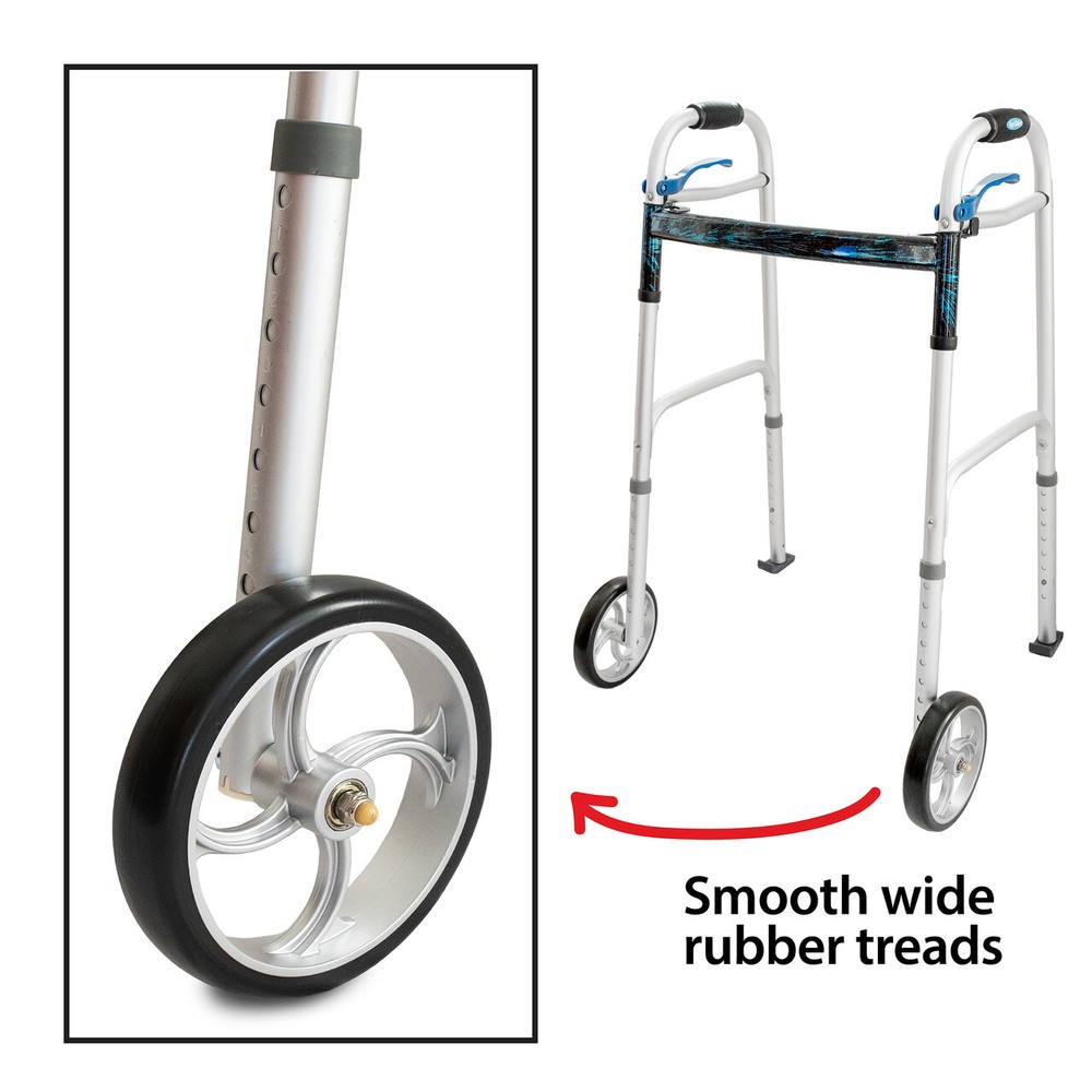 Top Glides Vortex Universal 7 Inch Walker Replacement Wheels Kit - LEGS & GLIDES