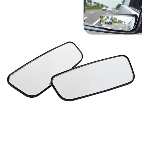2 PCS Blind Spot Mirror, Framed Rectangular Adjustable Blind Spot Mirror, HD