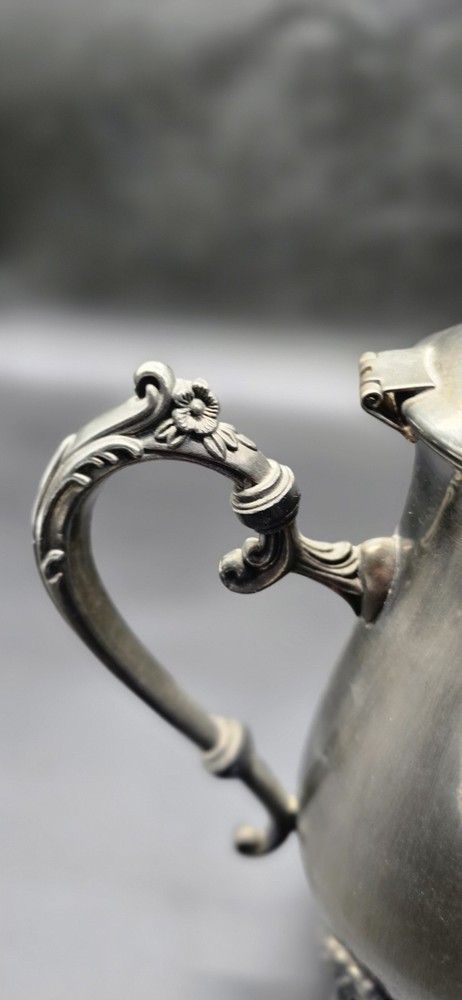 Vintage Silver Plated Tea Coffee Pot 10in