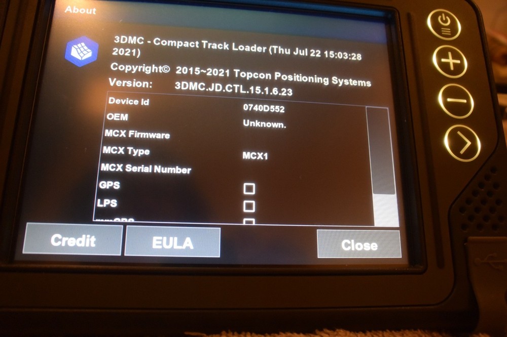 John Derre/Topcon SmartGrade Control Panel Model GX-55 MANY OPTIONS #568