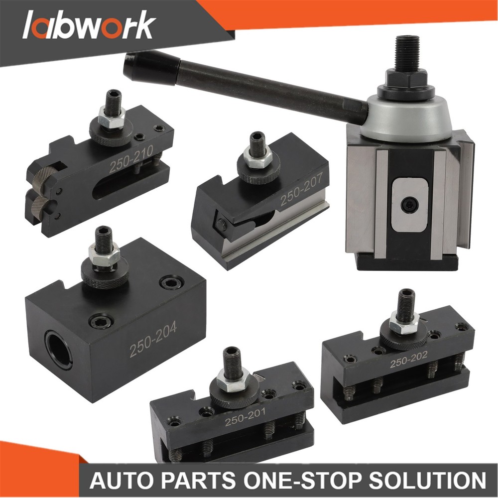 Labwork 6 Pack BXA Tool Post Set 250-200 Complete Quick Change System for Lathes