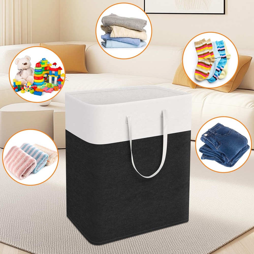 TasticTotes laundry basket 3-Pack, laundry hamper, Hamper with handles, collapsi