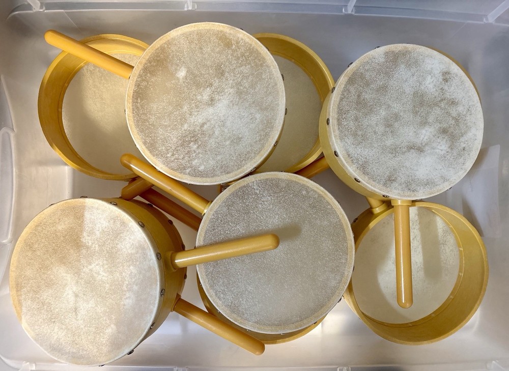 10 Tom Boy With Handle Six Inch Drums