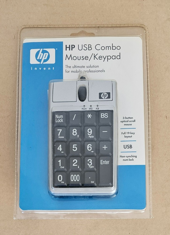 HP USB Combo Mouse/Keypad (PM103A#ABA), NEW IOB